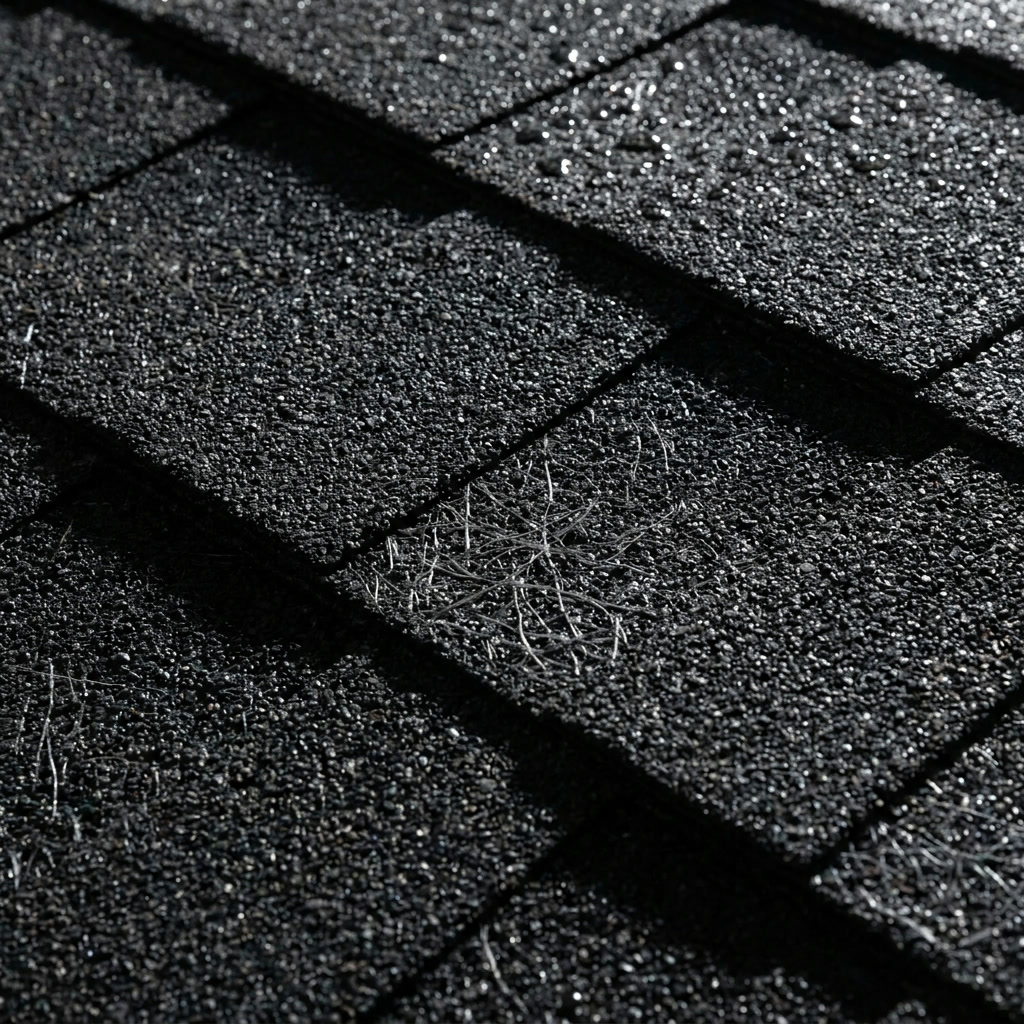 Close-up of architectural shingle texture